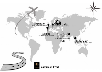 Affiche Personnalisée Voyages autour du Monde